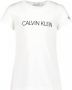 Calvin Klein Jeans slim fit T-shirt van biologisch katoen wit Logo 128 - Thumbnail 2