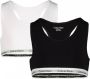 Calvin Klein UNDERWEAR bh top set van 2 wit zwart Meisjes Katoen Effen 128 134 - Thumbnail 2