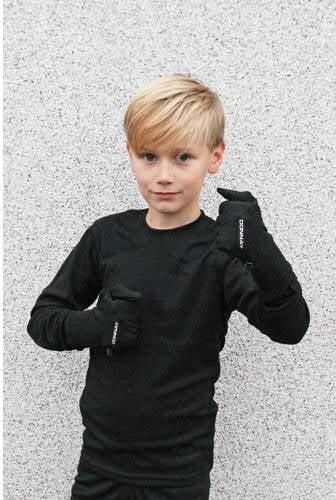 Campri kids thermoshirt zwart (set van 2) Thermo ondergoed Polyester Ronde hals - Foto 3