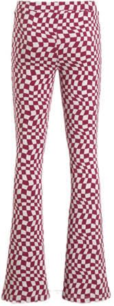 Cars flared broek LOTA FLAIR met all over print fuchsia wit Roze Meisjes Polyester 116