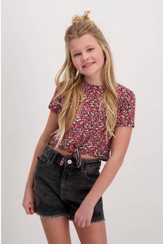 Cars gebloemd T-shirt Alia rood multi Meisjes Viscose Ronde hals Bloemen 140 - Foto 6