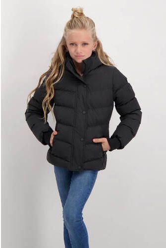 Cars gewatteerde jas ALOMI zwart Meisjes Nylon Capuchon Effen 152