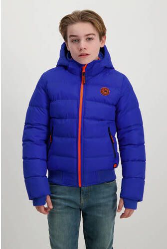 Cars gewatteerde jas blauw Jongens Nylon Capuchon Effen