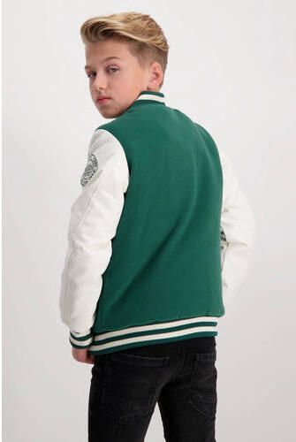 Cars gewatteerde winterjas AARON groen wit Jongens Polyester Capuchon Meerkleurig 128 - Foto 2