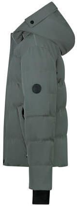 Cars gewatteerde winterjas BRONX groengrijs Jongens Nylon Capuchon Effen 164 - Foto 1