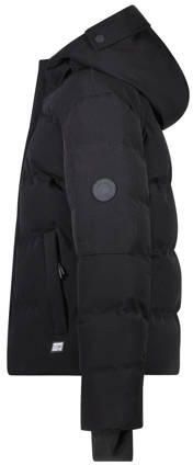 Cars gewatteerde winterjas BRONX zwart Jongens Nylon Capuchon Effen 140 - Foto 4