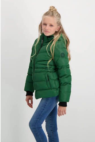 Cars gewatteerde winterjas ISRA hardgroen Meisjes Polyester Capuchon Effen 116 - Foto 2
