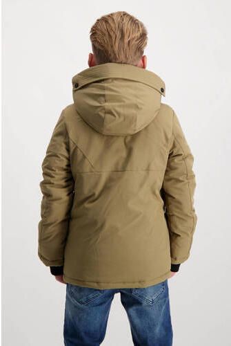 Cars gewatteerde winterjas THAMES Groen Jongens Polyester Capuchon Effen 128 - Foto 4