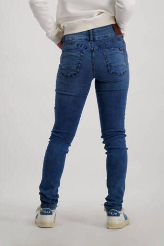 Cars high waist skinny jeans Amazing stone used Blauw Meisjes Stretchdenim 104 - Foto 4