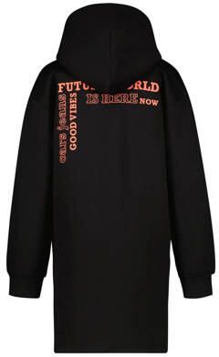 Cars jurk UMAY zwart Meisjes Sweat Capuchon Backprint 128