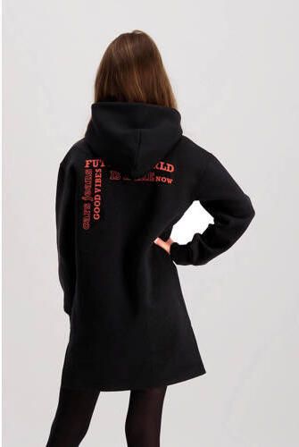 Cars jurk UMAY zwart Meisjes Sweat Capuchon Backprint 128 - Foto 2