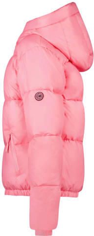 Cars Little gewatteerde jas roze Meisjes Polyamide Capuchon Effen - Foto 3