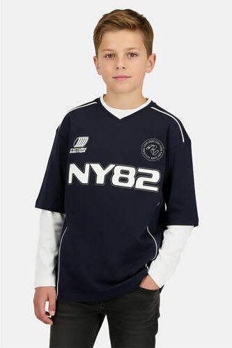 Cars longsleeve met print zwart wit Jongens Katoen V-hals Printopdruk - Foto 3