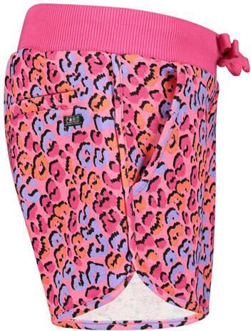 Cars short met dierenprint roze paars Korte broek Meisjes Katoen Dierenprint 152 - Foto 2
