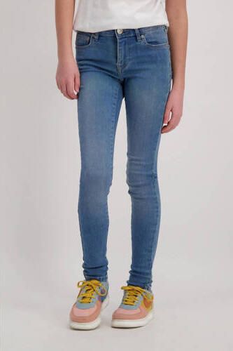 Cars skinny jeans Eliza stone used Blauw Meisjes Stretchdenim Effen 140 - Foto 4