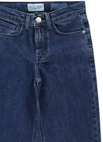 Cars straight jeans high waist light blue denim Blauw Effen - Foto 3