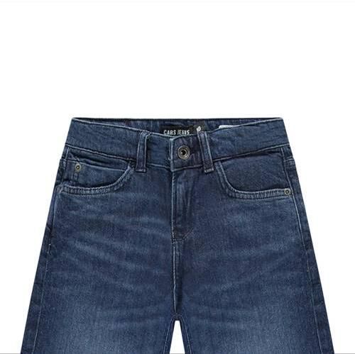 Cars straight leg jeans medium blue denim Blauw Effen - Foto 3