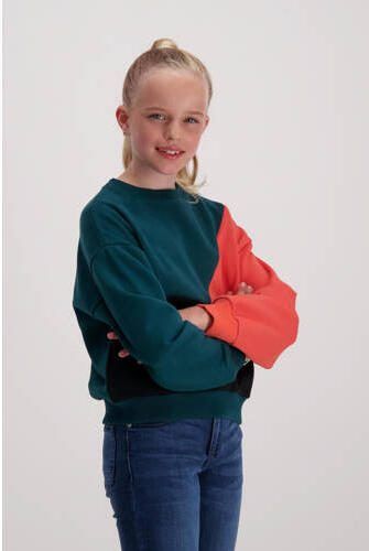 Cars sweater NURIA groen koraal zwart Meerkleurig 116 - Foto 3