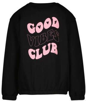 Cars sweater SIGRIA met backprint zwart Backprint 116