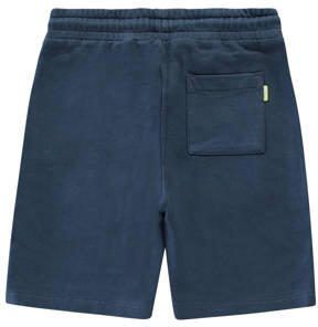 Cars sweatshort GRUSS navy neon geel Korte broek Blauw Effen 116