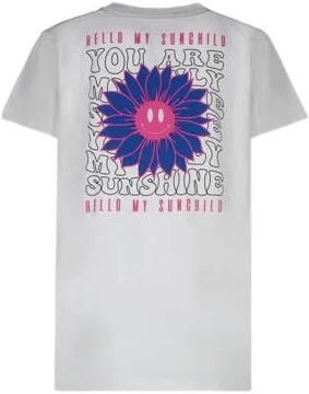 Cars T-shirt DEVY met backprint wit Meisjes Katoen Ronde hals Backprint 116