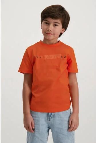 Cars T-shirt PRAYS met tekst oranje Jongens Katoen Ronde hals Tekst 140 - Foto 2