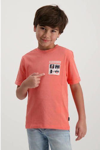 Cars T-shirt RADHEM met backprint licht koraalroze Jongens Katoen Ronde hals 140 - Foto 2