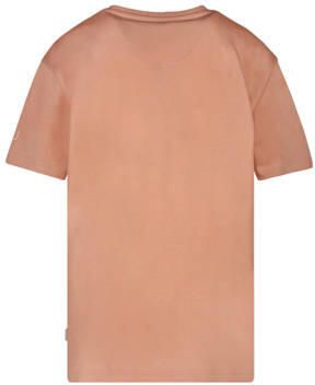 Cars T-shirt REBOOT perzik Oranje Jongens Katoen Ronde hals Effen 116