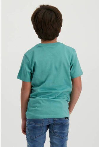 Cars T-shirt SONO met tekst turquoise Blauw Jongens Katoen Ronde hals Tekst 176 - Foto 3