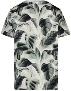 Cars T-shirt TIPAH met all over print mosgroen grijs wit Jongens Katoen Ronde hals 128