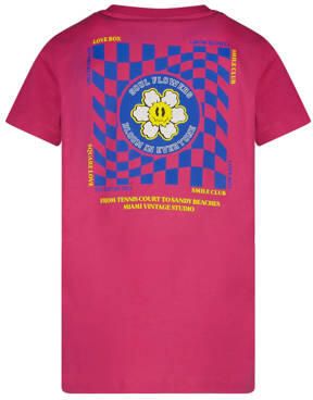 Cars T-shirt VIOLETT met backprint fuchsia Roze Meisjes Katoen Ronde hals 140