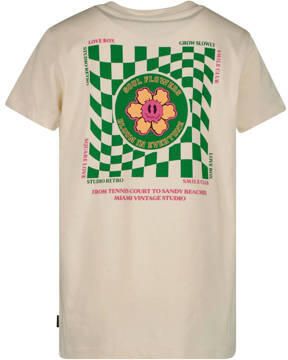 Cars T-shirt VIOLETT met backprint lichtzand Beige Meisjes Katoen Ronde hals 140