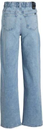 Cars wide leg jeans bleached damag Blauw Meisjes Katoen Effen 164 - Foto 7