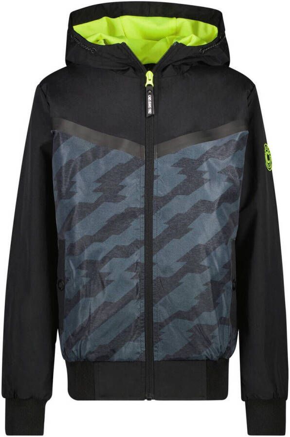 Cars zomerjas DULLHAM met camouflageprint zwart blauw Jongens Nylon Capuchon 110