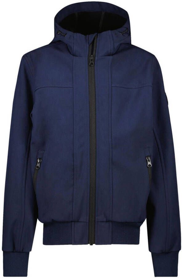 Cars zomerjas CASSERY marine Blauw Jongens Polyester Capuchon Effen 116