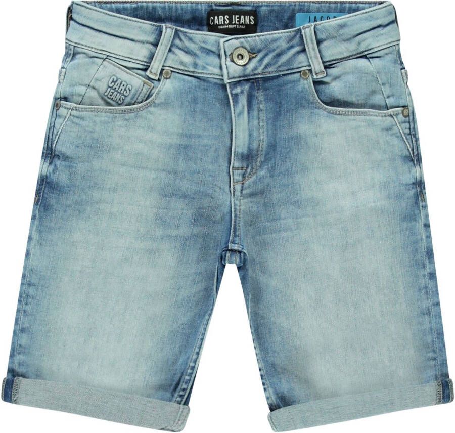 Cars jeans bermuda FLORIDA stone used Denim short Blauw Jongens Stretchdenim 116