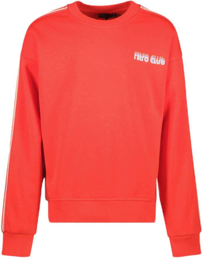 Cars sweater Anneli rood Meisjes Katoen Ronde hals Effen 116