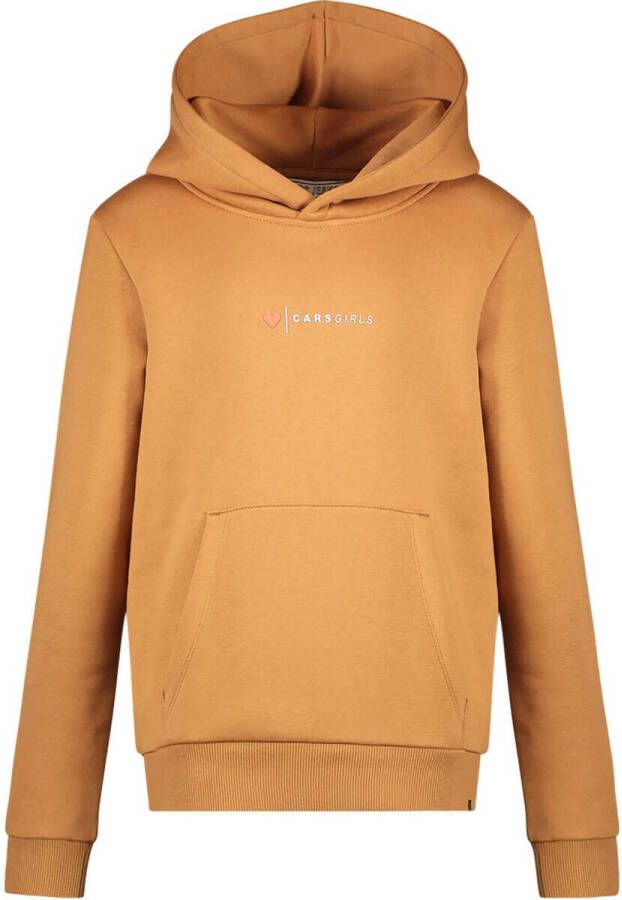 Cars hoodie NOEMI met tekst camel Sweater Bruin Tekst 116
