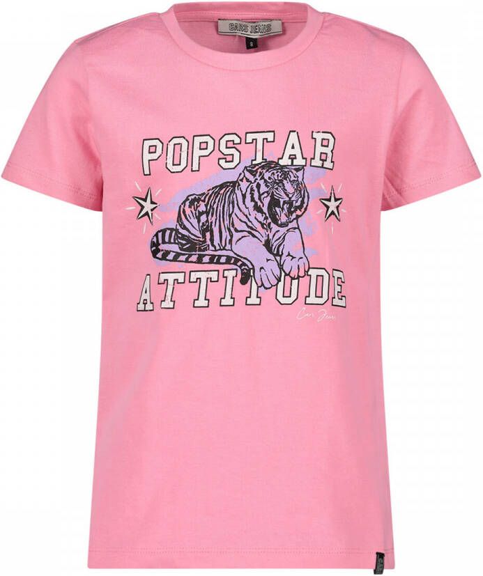 Cars T-shirt Madeline met printopdruk roze