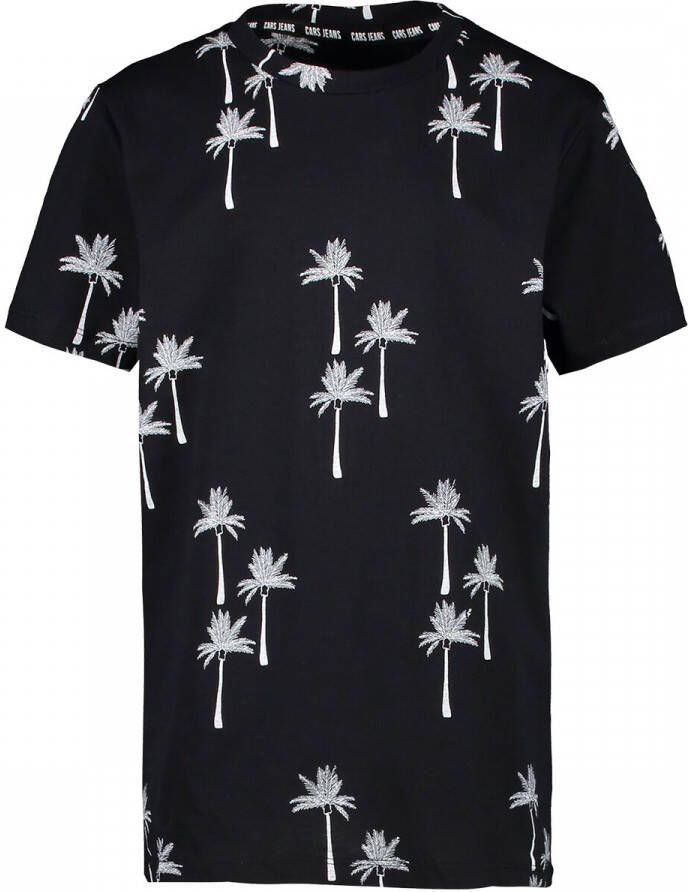 Cars T-shirt met all over print zwart Jongens Katoen Ronde hals All over print 128