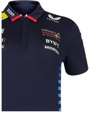 Castore Jr. Red Bull Racing replica polo Blauw Jongens Polyester Polokraag 164