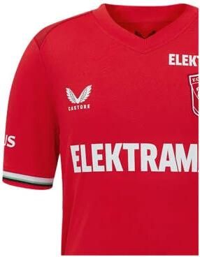 Castore Junior FC Twente voetbalshirt Thuis Sport t-shirt Rood Polyester V-hals 140 152 - Foto 3