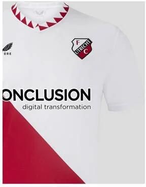 Castore Junior FC Utrecht voetbalshirt Thuis Sport t-shirt Rood Polyester Ronde hals 152 158 - Foto 2