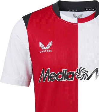Castore junior Feyenoord voetbalshirt thuis rood wit Sport t-shirt Polyester Ronde hals - Foto 3