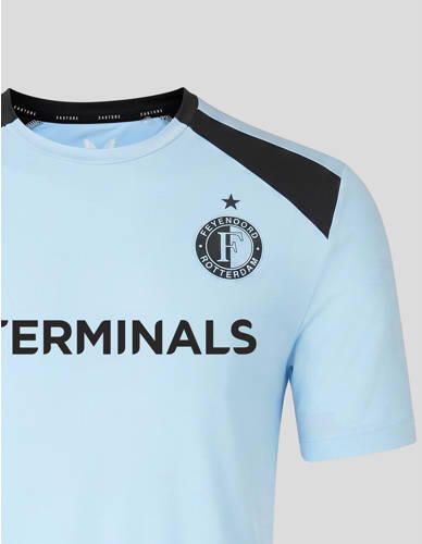 Castore junior Feyenoord voetbalshirt training lichtblauw Sport t-shirt Polyester Ronde hals - Foto 3