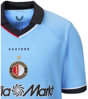 Castore junior Feyenoord voetbalshirt uit blauw Sport t-shirt Polyester Ronde hals - Foto 3