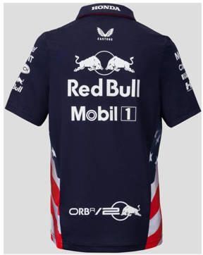 Castore Red Bull Racing replica polo donkerblauw Jongens Polyester Polokraag 134 - Foto 2