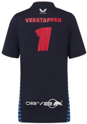 Castore Red Bull Racing replica T-shirt donkerblauw Polyester Polokraag 158