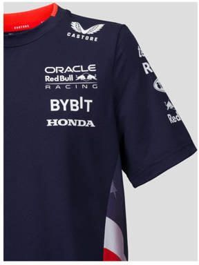 Castore Red Bull Racing replica T-shirt donkerblauw Polyester Ronde hals 134 - Foto 2