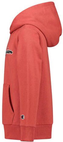 Champion hoodie met logo koraalrood Sweater Logo 140
